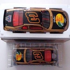 1998 Revell Dale Earnhardt #3 Bass Pro Shop 1:18 Plus 1:24 Two Gold Diecast cars